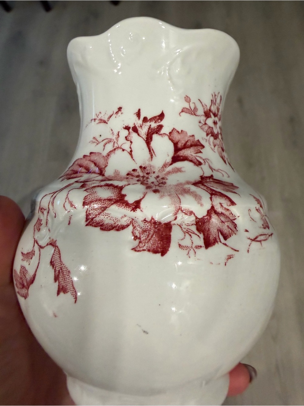 F. Winkle & Co- “Nancy” pattern vase- English transferware